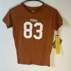 Wes And Willy Youth Size 14 Texas Longhorns Organic Shirt Orange Organic NWT